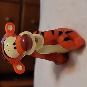 Disney Winnie The Pooh 3 inch Rubber Figure of Tigger, Train Works